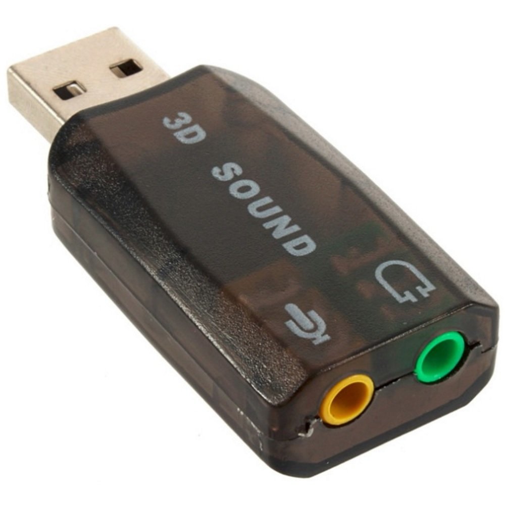 Adaptador de Áudio USB para P2 (Fone e Microfone) - Placa de Som Externa