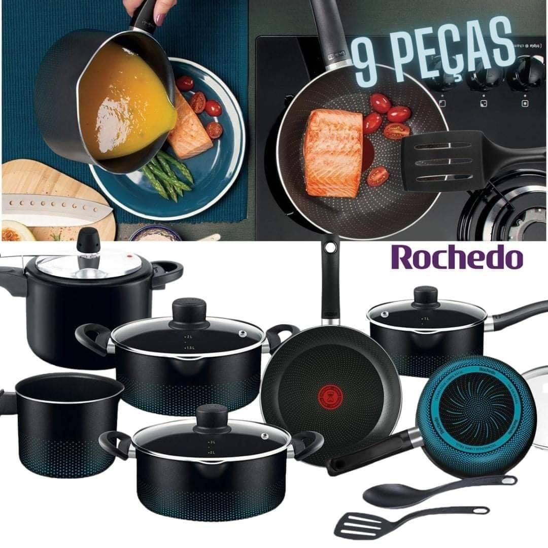 Jogo de Panelas Rochedo Supreme - Antiaderente e Design Moderno