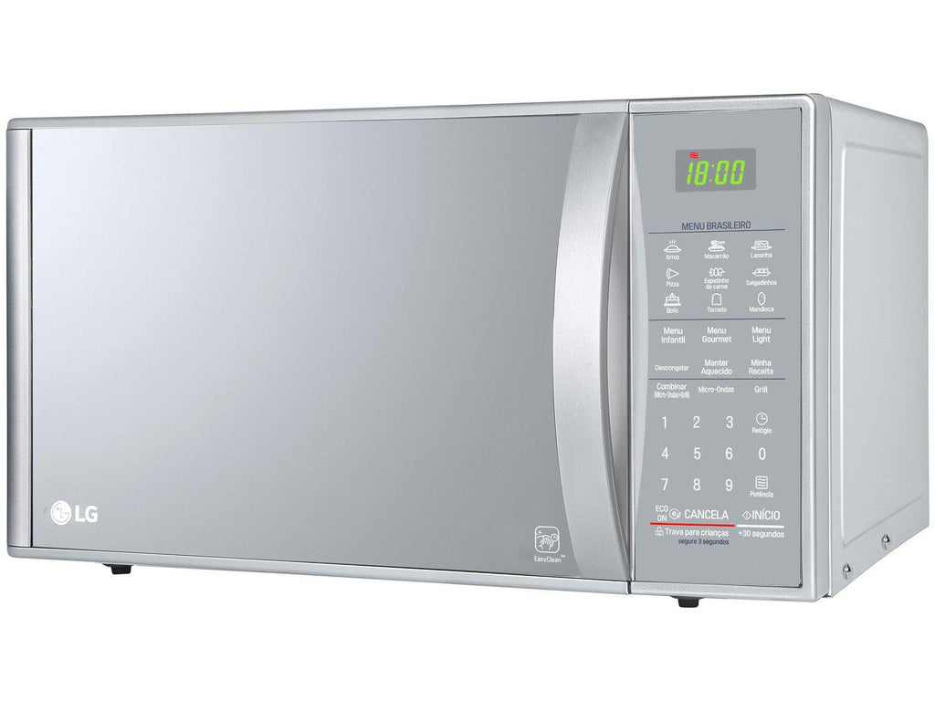Micro-ondas LG Grill 30L Prata MH7093BR