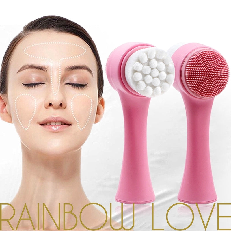 Escova de Limpeza Facial Vibratória de Silicone - Limpeza Profunda e Massagem Antienvelhecimento