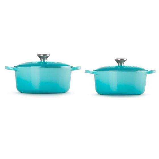 Jogo de Panelas Le Creuset Signature Azul Caribe