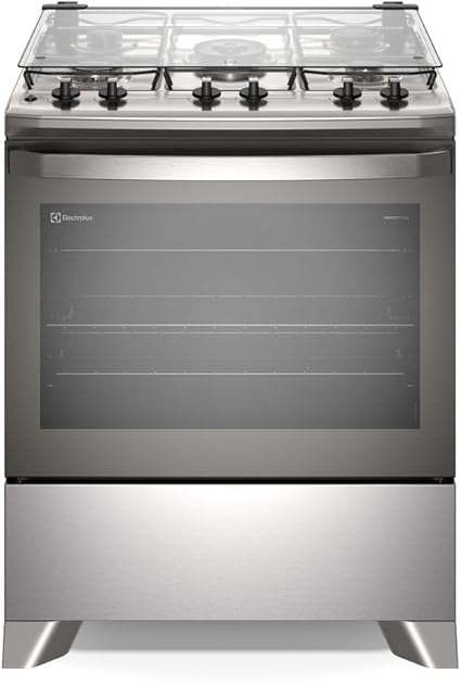 Fogão Electrolux 5 Bocas Efficient com Mesa Inox, PerfectCook e VaporBake FE5IC Cinza