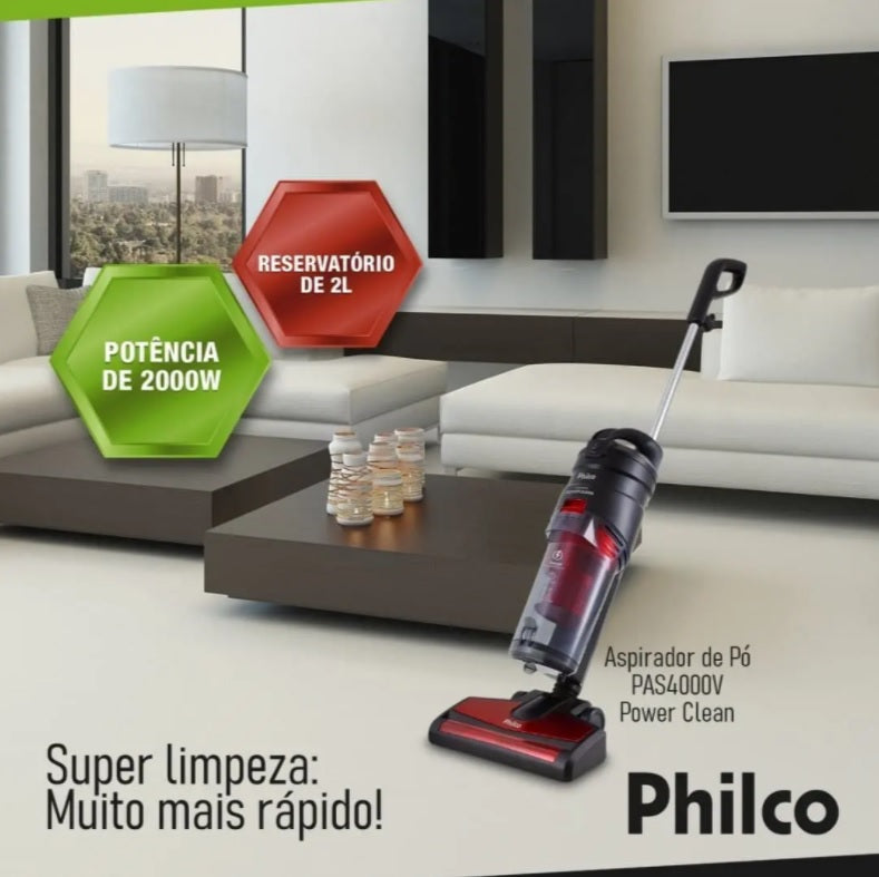 Aspirador de Pó Philco PAS4000V Power Clean 2000W