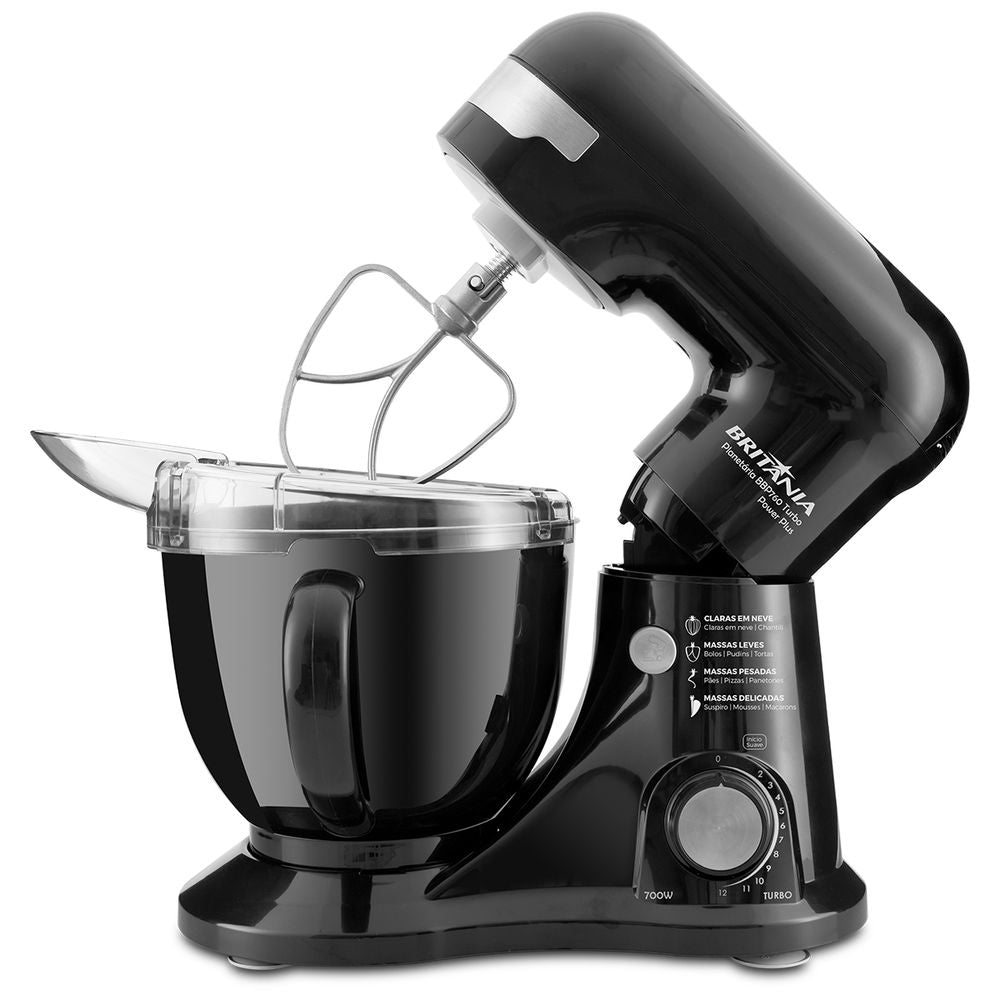 Batedeira Planetária Britânia BBP760P Power Plus Turbo 700W