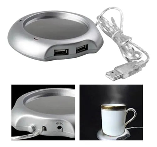 Aquecedor de Xícaras USB - Mantenha Sua Bebida Sempre Quente