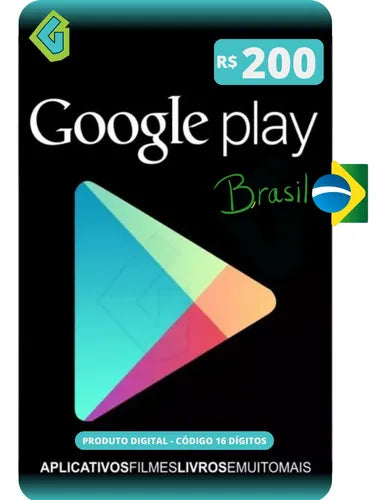 Cartão Presente Google Play - Recarregue seu universo Android