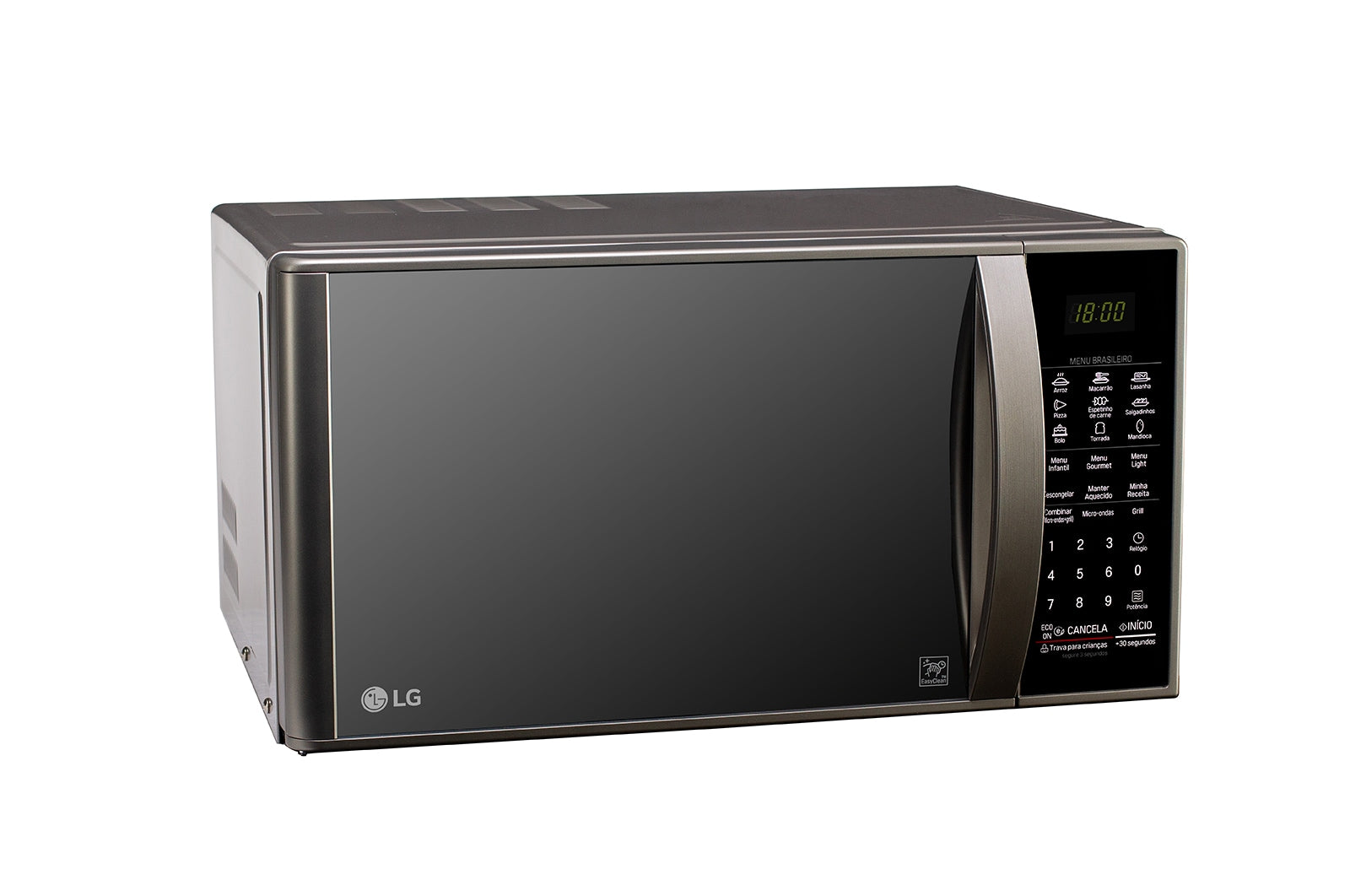 Micro-ondas LG Grill 30L Prata MH7093BR