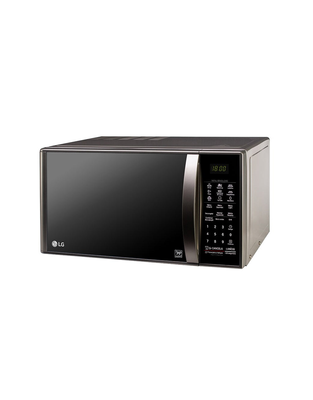 Micro-ondas LG Grill 30L Prata MH7093BR