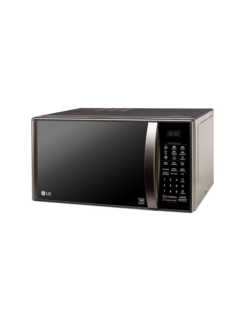 Micro-ondas LG Grill 30L Prata MH7093BR