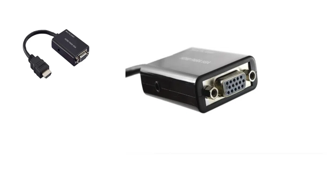 Adaptador Conversor HDMI para VGA Multilaser WI293 com Saída de Áudio - Conectividade Essencial