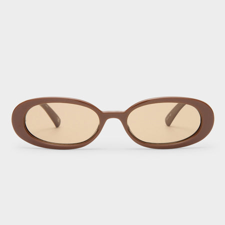 Óculos de Sol Le Specs Outta Love - Elegância Oval e Minimalista