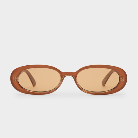 Óculos de Sol Le Specs Outta Love - Elegância Oval e Minimalista