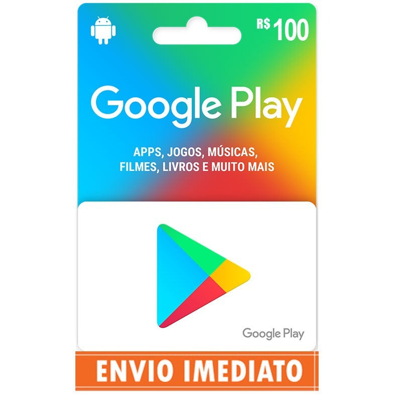 Cartão Presente Google Play - Recarregue seu universo Android