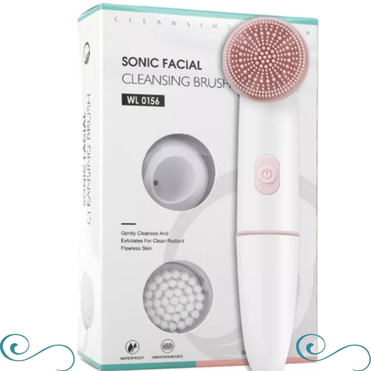 Escova de Limpeza Facial Vibratória de Silicone - Limpeza Profunda e Massagem Antienvelhecimento