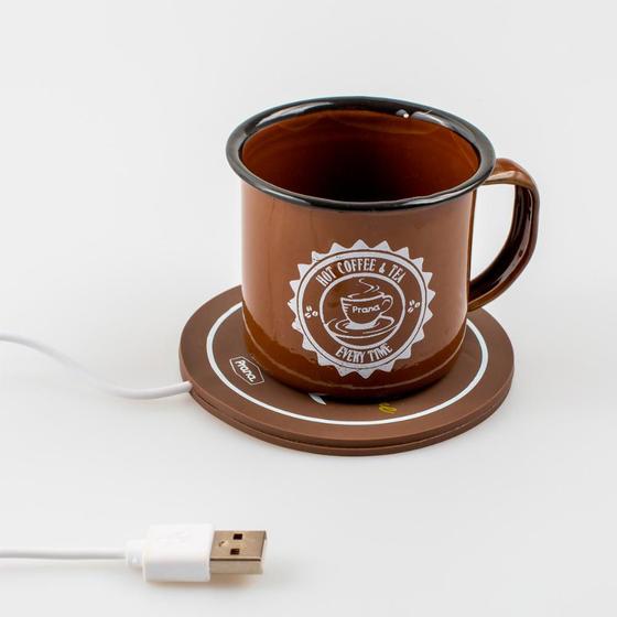 Aquecedor de Xícaras USB - Mantenha Sua Bebida Sempre Quente