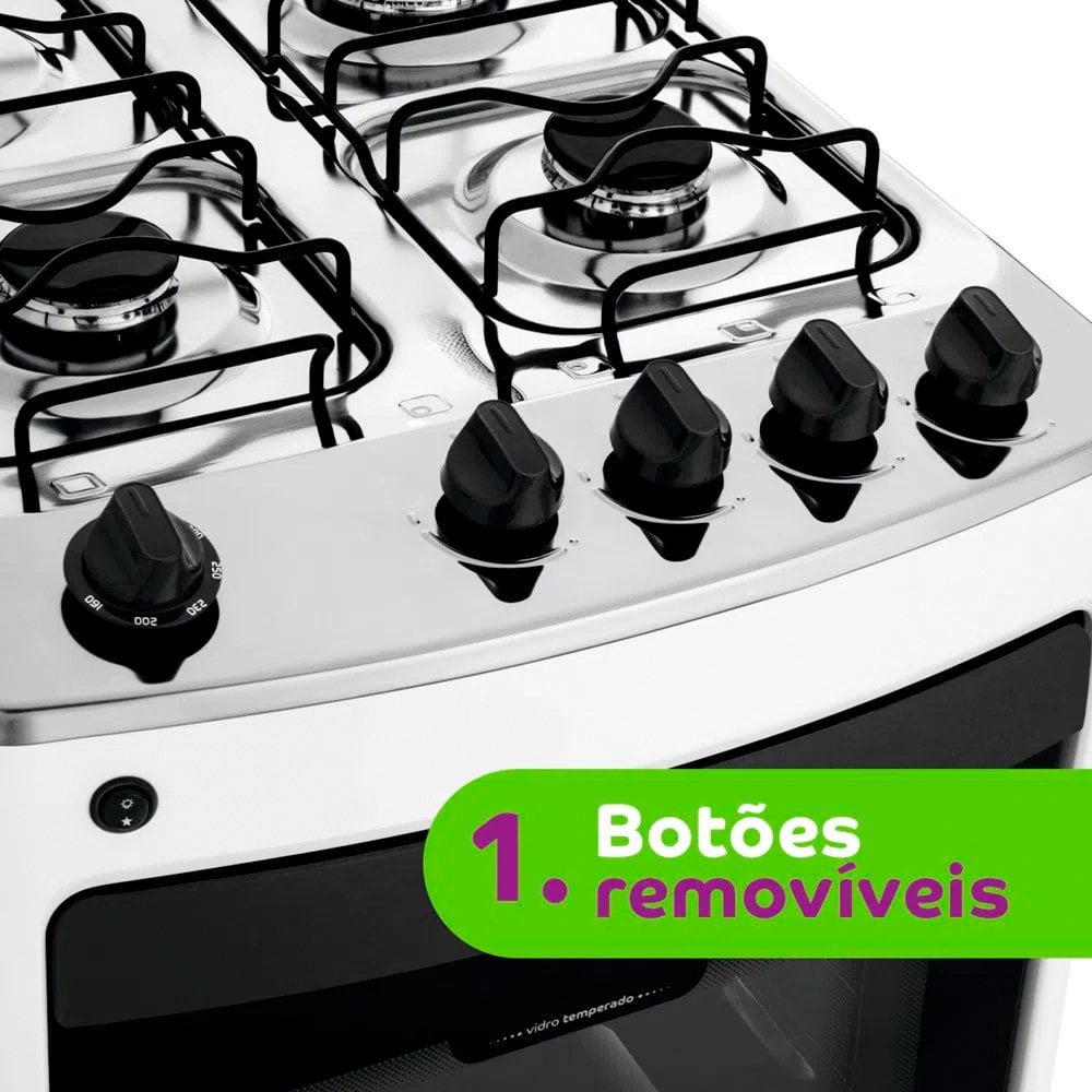 Fogão Consul 4 Bocas com Acendimento Automático CFO4NAB - Branco