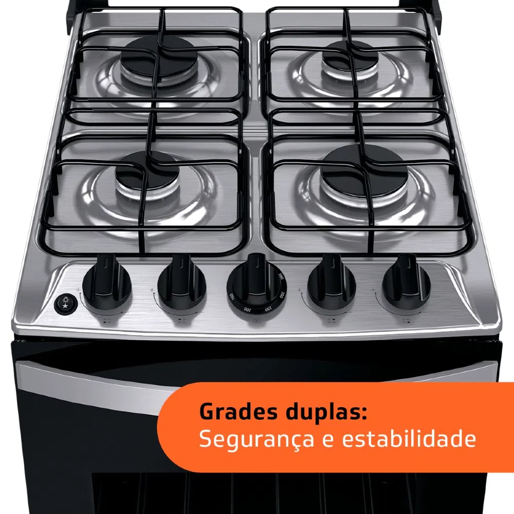 Fogão Brastemp Clean 4 Bocas Branco BFO4NBB