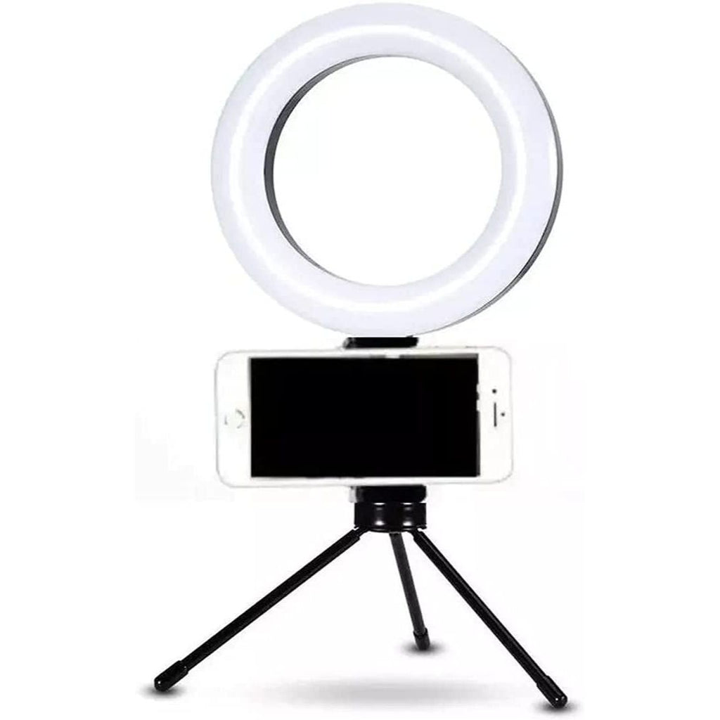Anel de Luz LED Profissional (Ring Light) com Tripé e Suporte para Celular - Iluminação Perfeita para Vídeos e Fotos