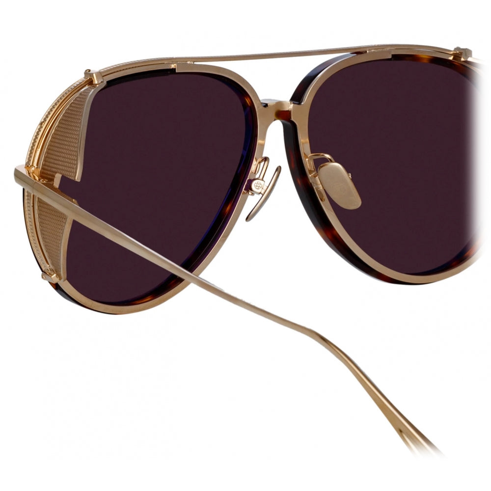 Óculos de Sol Linda Farrow Maverick Aviator - Estilo Clássico com Toque Moderno