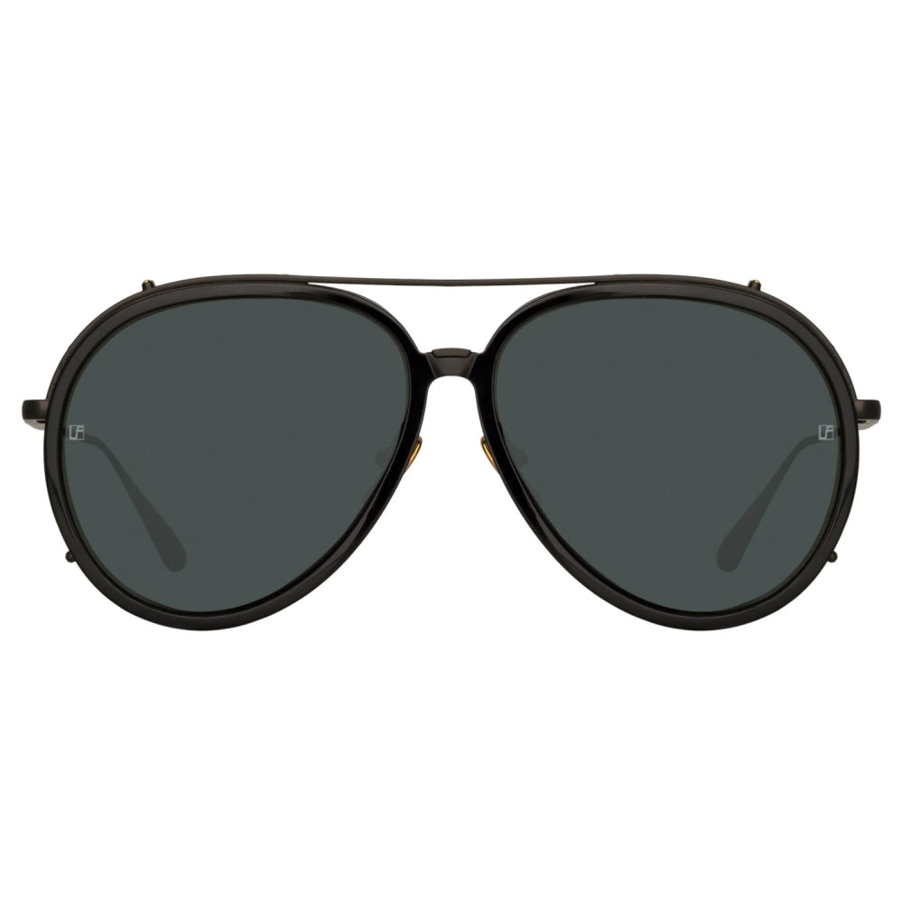 Óculos de Sol Linda Farrow Maverick Aviator - Estilo Clássico com Toque Moderno