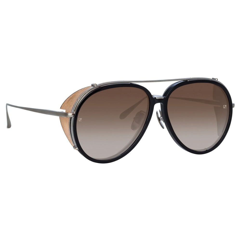 Óculos de Sol Linda Farrow Maverick Aviator - Estilo Clássico com Toque Moderno