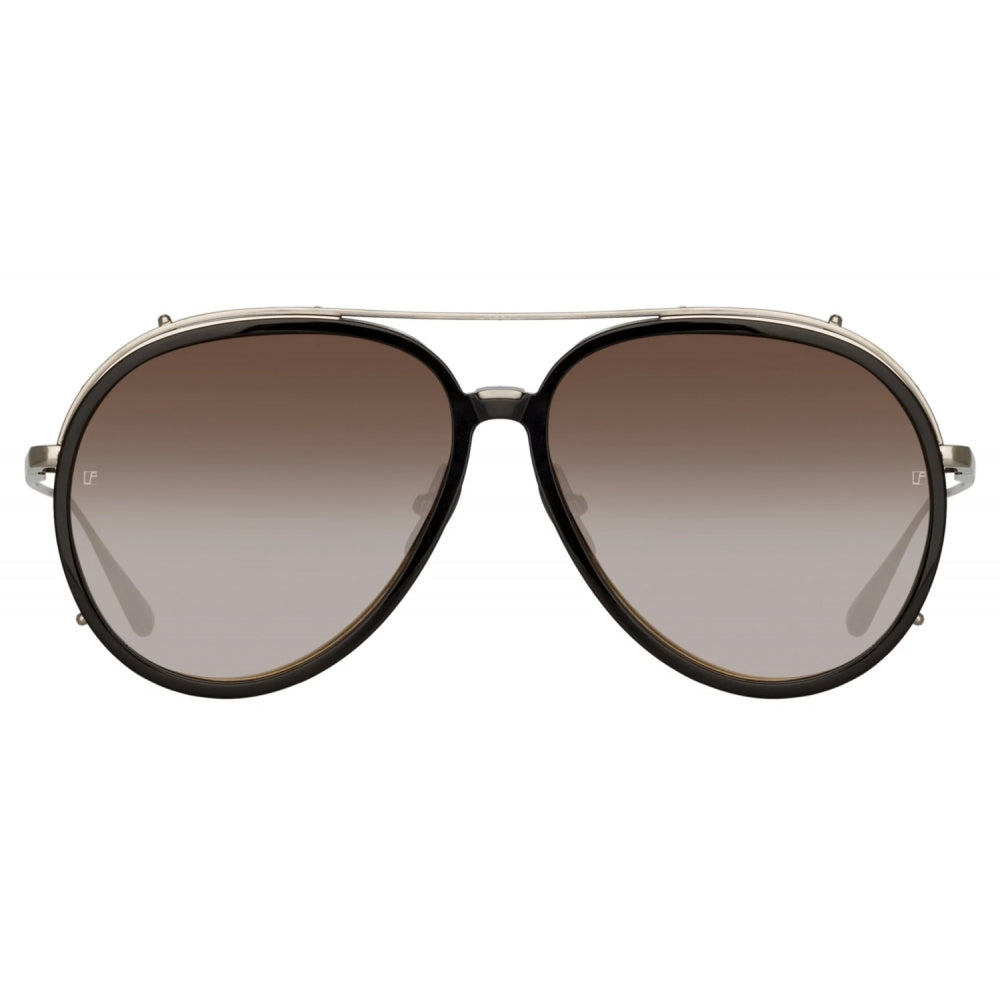 Óculos de Sol Linda Farrow Maverick Aviator - Estilo Clássico com Toque Moderno