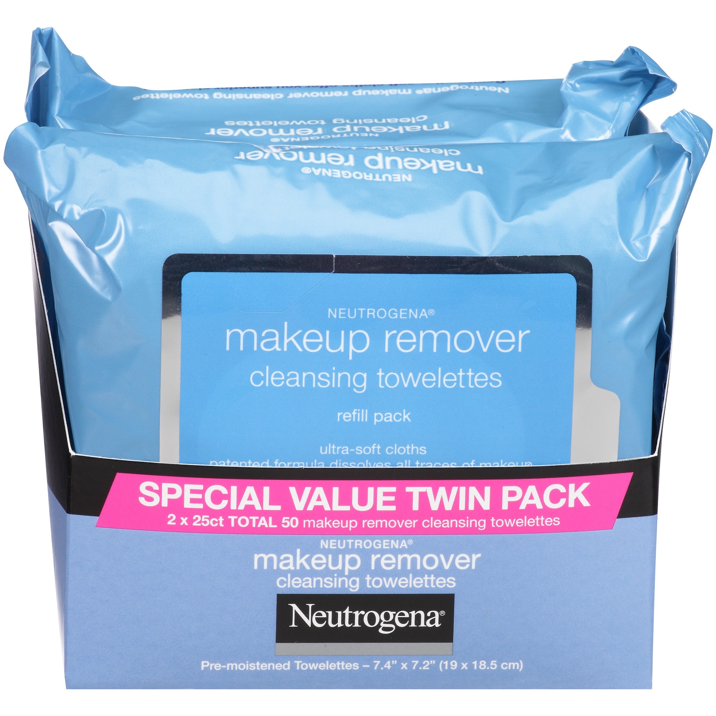 Neutrogena Lenços Demaquilantes Removedores de Maquiagem - 25 Unidades