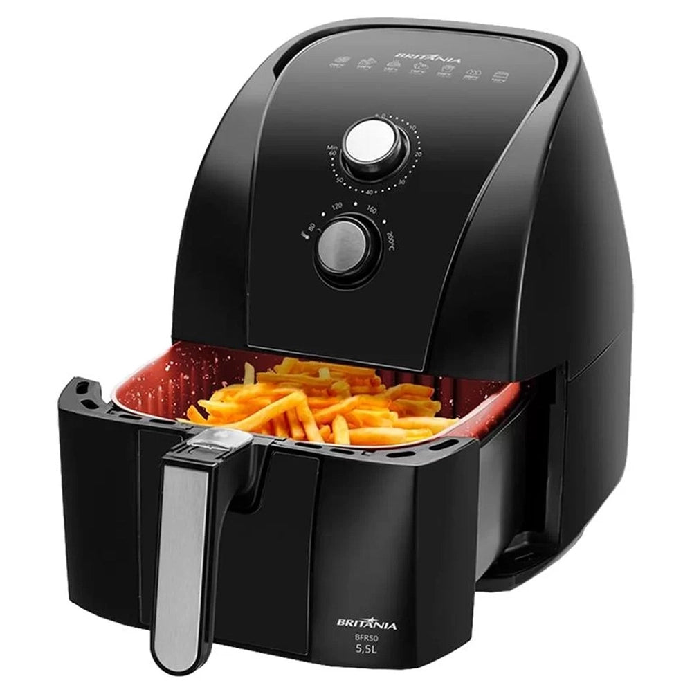 Air Fryer Britânia BFR50 5,5L Antiaderente Redstone 1500W