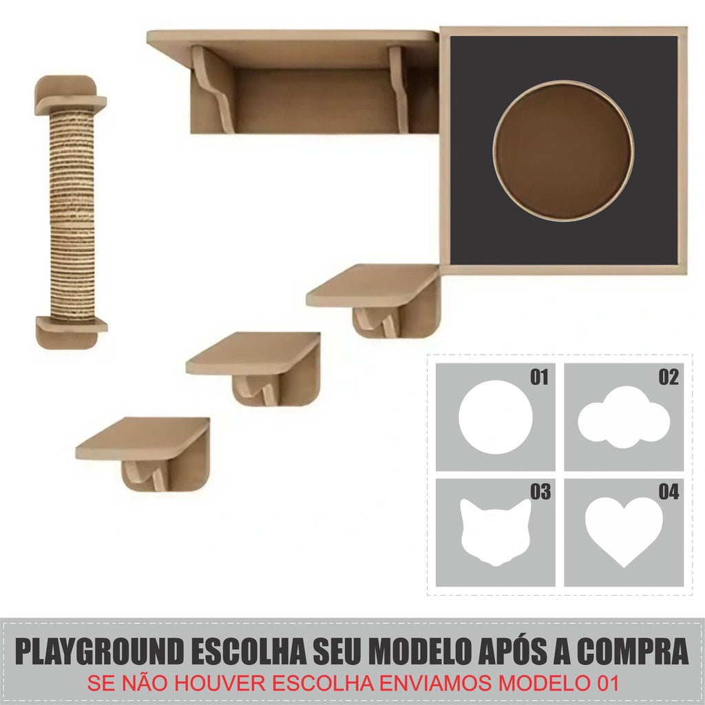 Arranhador Vertical com Escada para Gatos - Diversão e Bem-Estar Garantidos