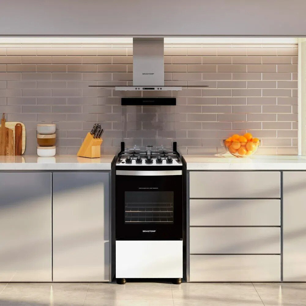 Fogão Brastemp Clean 4 Bocas Branco BFO4NBB